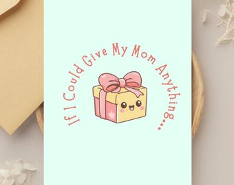 Kids Mother's Day Coloring Card | DIY Foldable Craft for Mom (Digital Download)