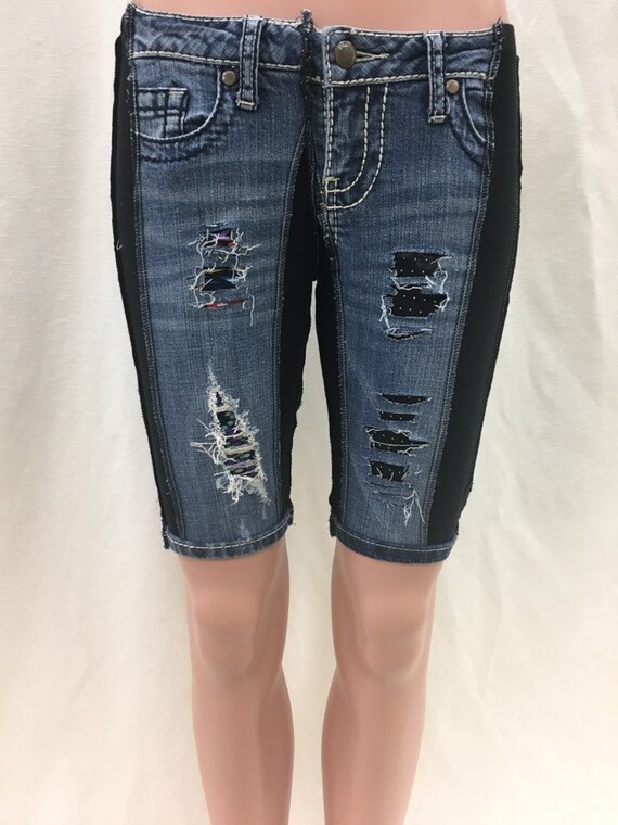 torn jean shorts
