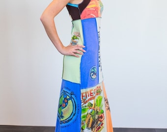 Robe t-shirt longue sans manches