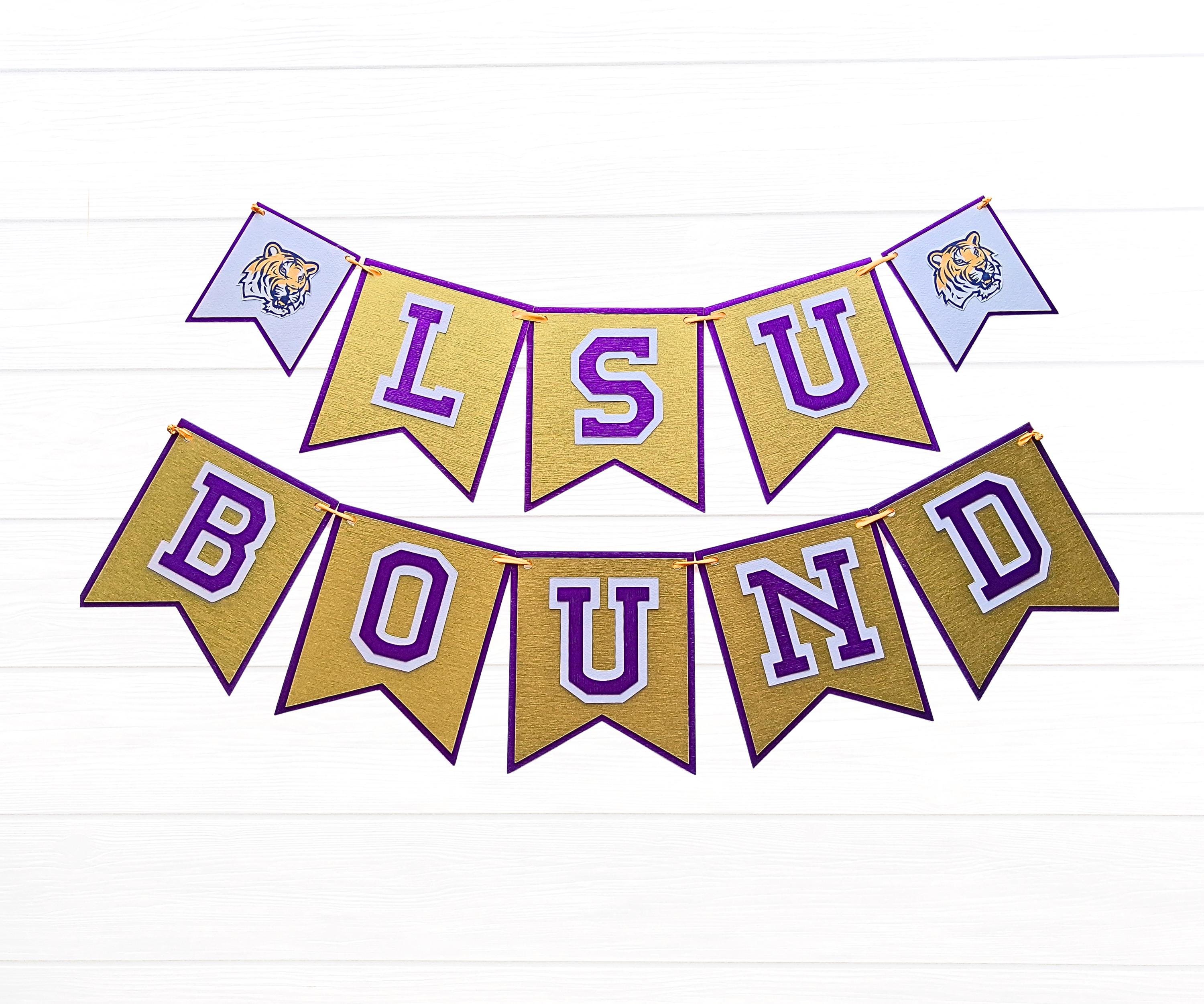 College Bound Banner | Personalized Graduation Decor | Custom Pennant ...