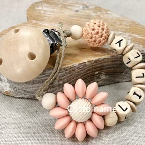 Personalized pacifier clip