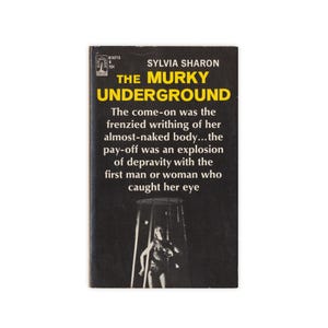The Murky Underground - 1967 adult paperback novel by Sylvia Sharon - Free US Shipping
