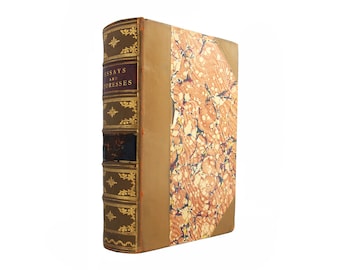 Essays and Addresses of Albert S. Bolles - anthology of Bolles&#39; financial writing bound in leather - Free US Shipping