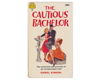 The Cautious Bachelor - vintage paperback novel by Sarel Eimerl from 1959 - Free US Shipping