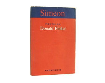 Simeon - vintage collection of poetry by Donald Finkel from 1964 - Free US Shipping