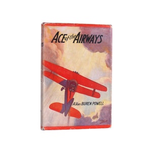 Ace of the Airways - vintage children&#39;s series book from 1939 with original jacket - Free US Shipping