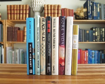Collection of eight modern literature hardcover books with original dust jackets - Free US Shipping