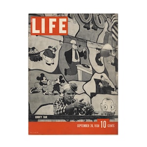 Life Magazine: September 26, 1938 - early WWII, Hollywood and fashion, great vintage advertising - Free US Shipping