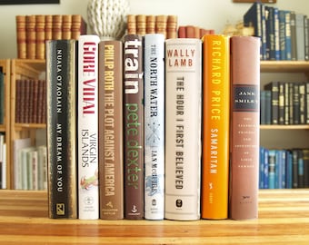 Collection of eight modern literature hardcover books with original dust jackets - Free US Shipping