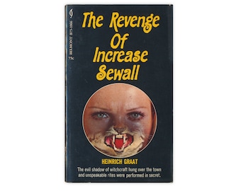 The Revenge of Increase Sewall - vintage 1969 paperback horror novel by Heinrich Graat - Free US Shipping
