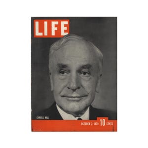 Life Magazine, October 2, 1939 - Hollywood, fashion, WWII and great vintage advertisements - Free US Shipping