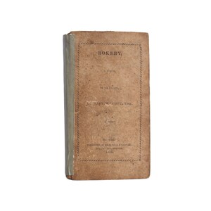 Rokeby - small decorative antique book of poetry by Walter Scott from 1813 - Free US Shipping