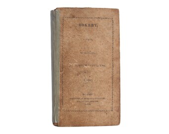 May include: A vintage book titled "ROKEBY: A POEM IN SIX CANTOS, BY WALTER SCOTT, ESQ."