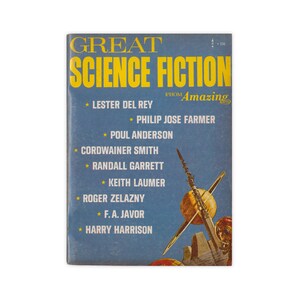 Great Science Fiction - revista de ciencia ficción vintage de 1965 - Free US Shipping