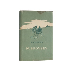 Dubrovsky - vintage hardcover edition of Pushkin&#39;s novel with original dust jacket - Free US Shipping
