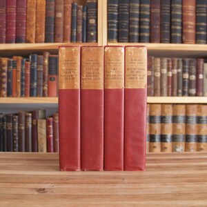 The Works of Alphonse Daudet - four antique matched volumes from 1900 - Free US Shipping