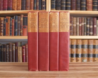 The Works of Alphonse Daudet - four antique matched volumes from 1900 - Free US Shipping