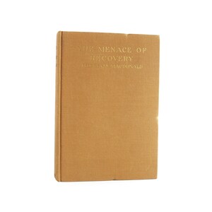 The Menace of Recovery - vintage 1934 book on the American economy during the Great Depression - Free US Shipping