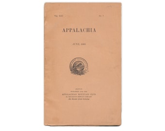 Appalachia Magazine - antiek buiten- en natuurhistorisch dagboek uit 1913 - Gratis Amerikaanse verzending