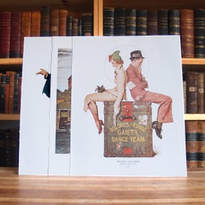 Three large Norman Rockwell magazine cover prints - Free US Shipping