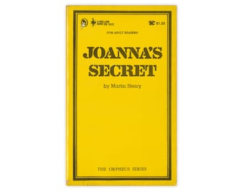 Joanna's Secret - 1969 adult paperback novel by Martin Henry - Free US Shipping