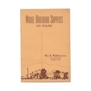 Model Railroad Supplies, HO Gauge, Catalog No. 3 - vintage illustrated catalog of models and supplies from 1939 - Free US Shipping