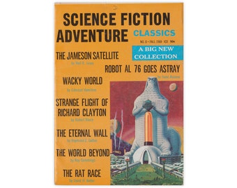 Science Fiction Adventure Classics - vintage science fiction magazine from 1969 - Free US Shipping