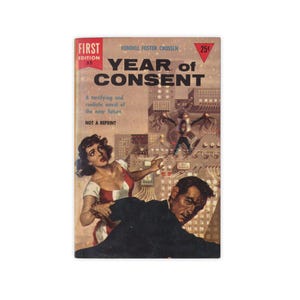 Year of Consent - vintage 1954 science fiction paperback by Crossen - Free US Shipping