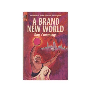 A Brand New World - vintage 1964 science fiction paperback by Ray Cummings - Free US Shipping