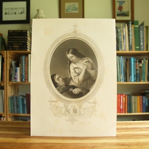 Kathleen - large antique engraving from disbound 1879 book - Free US Shipping