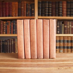 Les Œuvres de Guy de Maupassant - six volumes antiques assortis de 1910 - Livraison gratuite aux États-Unis