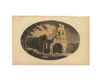 St. Boltoph's - Colchester - original antique print from 1809 book, 5.25 x 8.5 inches - Free US Shipping