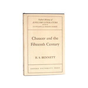 Chaucer and the Fifteenth Century - vintage 1954 Oxford Press literary reference - Free US Shipping