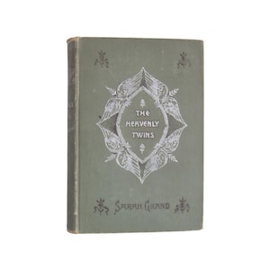The Heavenly Twins - decorative antique novel by Sarah Grand from 1893 - Free US Shipping