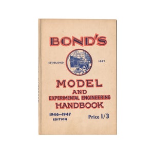 Bond&#39;s Model and Experimental Engineering Handbook - vintage model catalog from 1946 - Free US Shipping