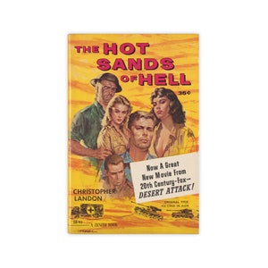 The Hot Sands of Hell - vintage paperback novel of WWII by Christopher Landon from 1960 - Free US Shipping