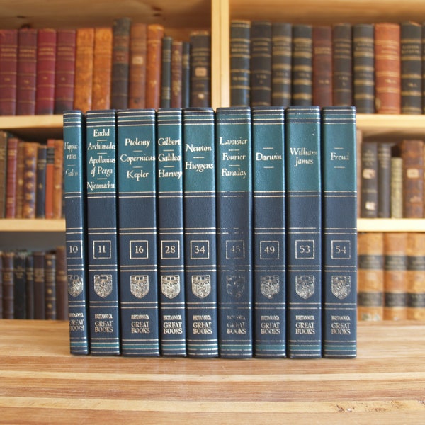 Nine matched volumes from the "Great Books" collection published by Encyclopedia Britannica - Free US Shipping