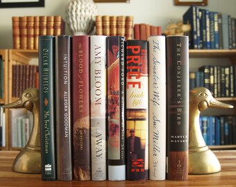 Collection of eight modern literature hardcover books with original dust jackets - Free US Shipping