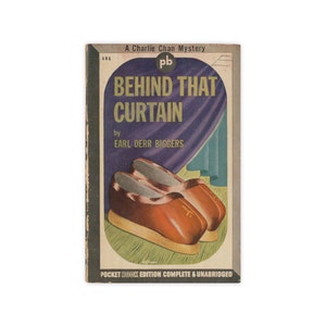 Behind That Curtain - vintage Charlie Chan paperback mystery from 1942 - Free US Shipping