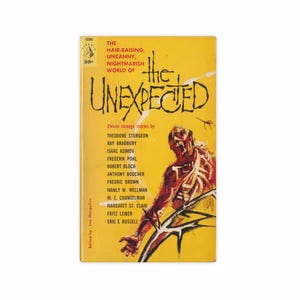 The Unexpected - 1961 paperback horror anthology; Bradbury, Bloch, Asimov - Free US Shipping