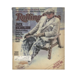 Rolling Stone: April 16, 1981 - Jack Nicholson cover - Free US Shipping