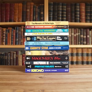 Twelve vintage science fiction paperbacks from the 1980s - Free US Shipping