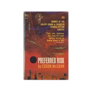Preferred Risk - vintage 1962 science fiction paperback by Edson McCann - Free US Shipping