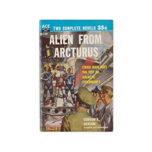 Alien From Arcturus / The Atom Curtain - vintage 1956 Ace Double science fiction paperback - Free US Shipping