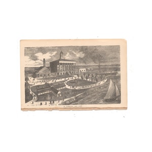 In Hospital and Camp - antique print from 1869 Civil War memoir - Free US Shipping
