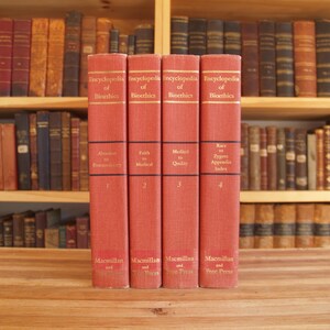 Encyclopedia of Bioethics - four volume medical reference set from 1978 - Free US Shipping