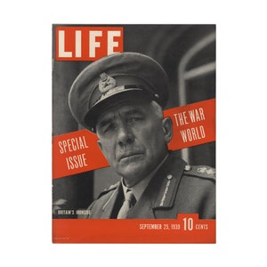Life Magazine - September 25, 1939 - WWII begins, fashion, and great vintage advertisements - Free US Shipping