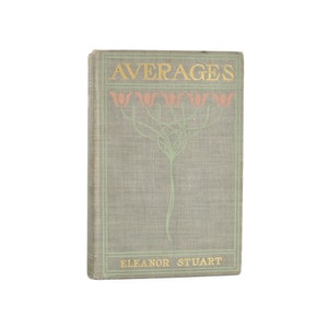 Averages: A Story Of New York - antique first edition novel by Eleanor Stuart from 1899 - Free US Shipping