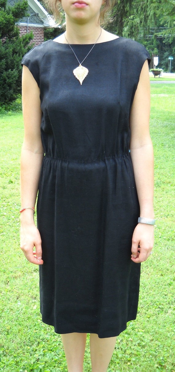 vintage black dress - image 2