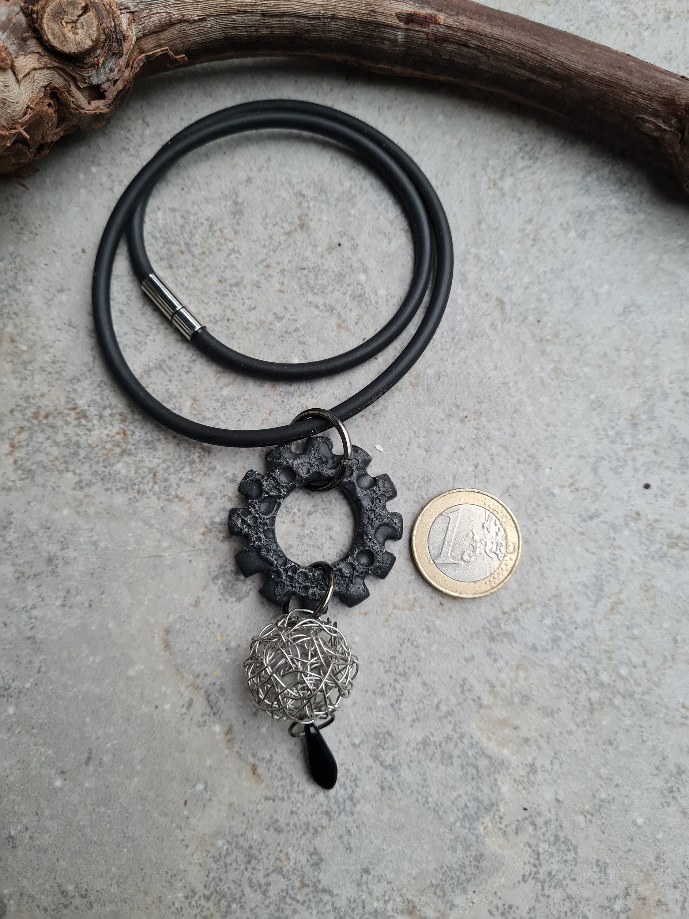 Collier Plume Et Strass Sur Ruban Noir - Modèle N°2935 - Neuf Avec étiquettes